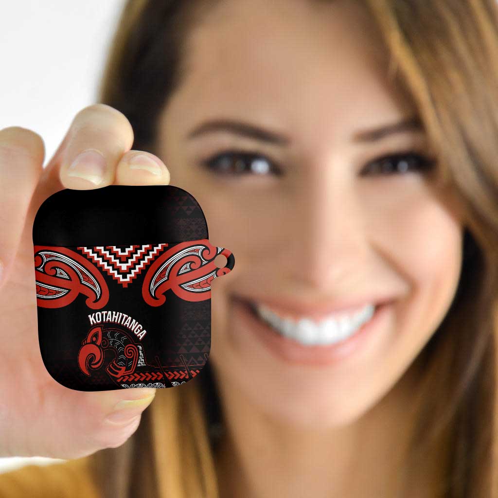 Maori Waitangi AirPods Case Kotahitanga Poutama Mix Whakairo - Polynesian Pride