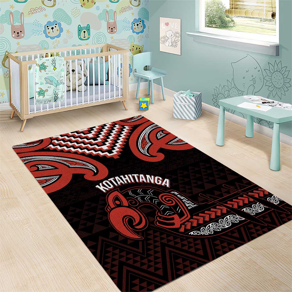 Maori Waitangi Area Rug Kotahitanga Poutama Mix Whakairo - Polynesian Pride