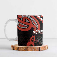 Maori Waitangi Ceramic Mug Kotahitanga Poutama Mix Whakairo - Polynesian Pride