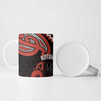 Maori Waitangi Ceramic Mug Kotahitanga Poutama Mix Whakairo - Polynesian Pride