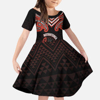 Maori Waitangi Family Matching Puletasi and Hawaiian Shirt Kotahitanga Poutama Mix Whakairo - Polynesian Pride