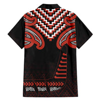 Maori Waitangi Family Matching Short Sleeve Bodycon Dress and Hawaiian Shirt Kotahitanga Poutama Mix Whakairo LT7 - Polynesian Pride