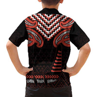 Maori Waitangi Family Matching Tank Maxi Dress and Hawaiian Shirt Kotahitanga Poutama Mix Whakairo LT7 - Polynesian Pride