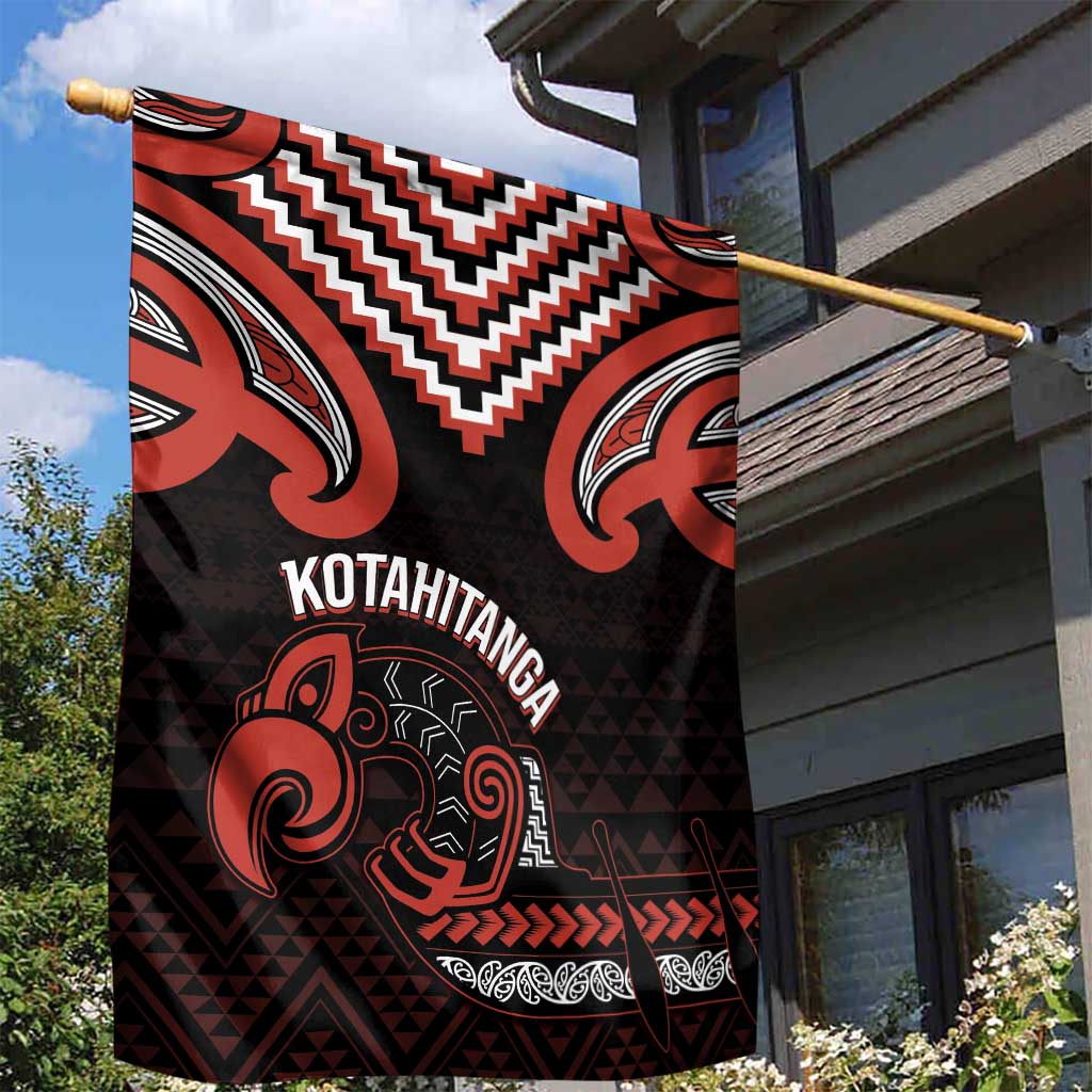 Maori Waitangi Garden Flag Kotahitanga Poutama Mix Whakairo LT7 - Polynesian Pride
