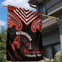 Maori Waitangi Garden Flag Kotahitanga Poutama Mix Whakairo LT7 - Polynesian Pride