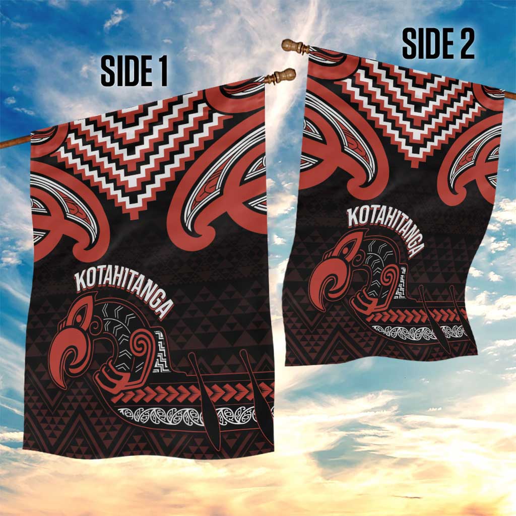 Maori Waitangi Garden Flag Kotahitanga Poutama Mix Whakairo LT7 - Polynesian Pride