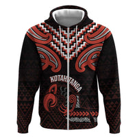 Maori Waitangi Hoodie Kotahitanga Poutama Mix Whakairo - Polynesian Pride