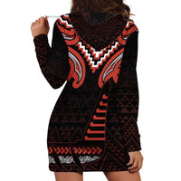Maori Waitangi Hoodie Dress Kotahitanga Poutama Mix Whakairo - Polynesian Pride