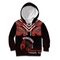 Maori Waitangi Kid Hoodie Kotahitanga Poutama Mix Whakairo - Polynesian Pride