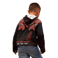 Maori Waitangi Kid Hoodie Kotahitanga Poutama Mix Whakairo - Polynesian Pride