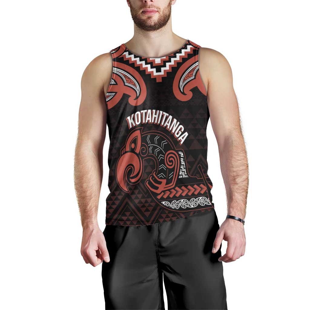 Maori Waitangi Men Tank Top Kotahitanga Poutama Mix Whakairo - Polynesian Pride