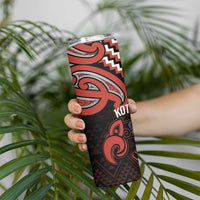 Maori Waitangi Skinny Tumbler Kotahitanga Poutama Mix Whakairo LT7 - Polynesian Pride