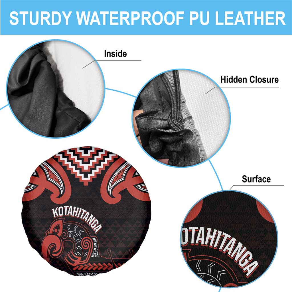 Maori Waitangi Spare Tire Cover Kotahitanga Poutama Mix Whakairo - Polynesian Pride
