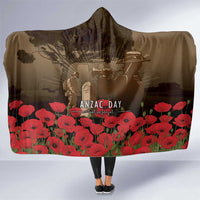 Australia - New Zealand ANZAC Lone Pine Hooded Blanket The Last Post LT7 One Size Old Gold - Polynesian Pride