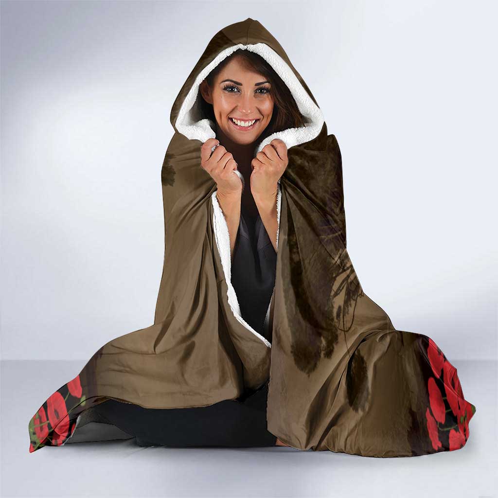 Australia - New Zealand ANZAC Lone Pine Hooded Blanket The Last Post LT7 - Polynesian Pride