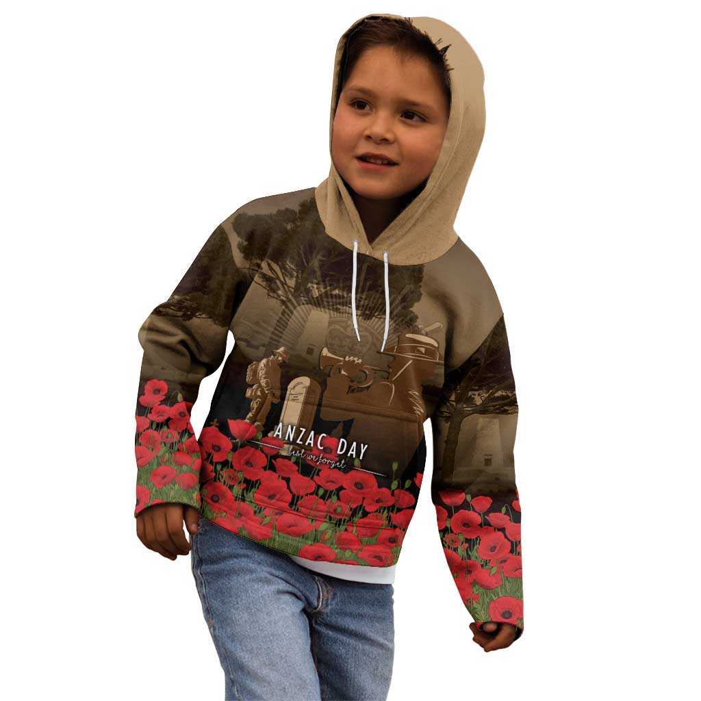 Australia - New Zealand ANZAC Lone Pine Kid Hoodie The Last Post