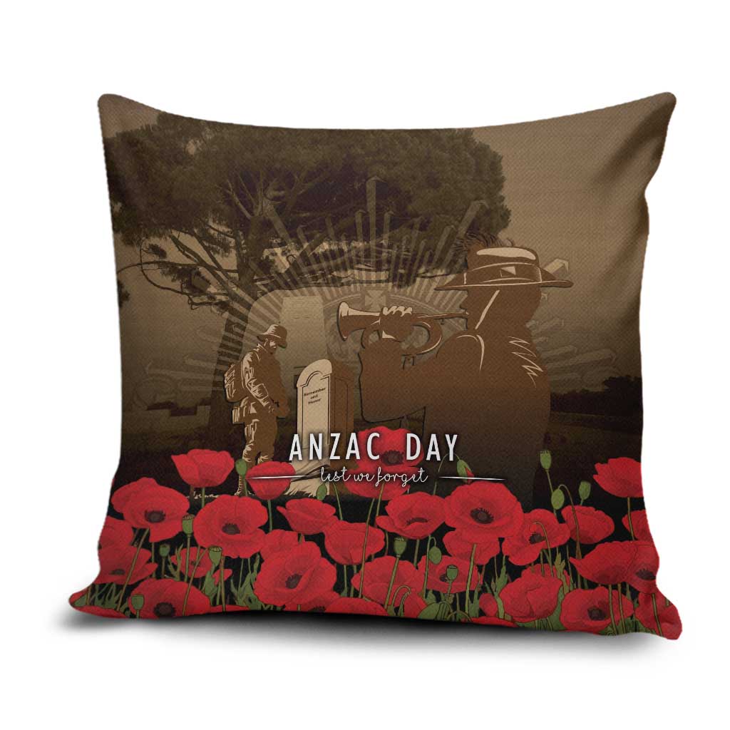 Australia - New Zealand ANZAC Lone Pine Pillow Cover The Last Post LT7 Old Gold - Polynesian Pride