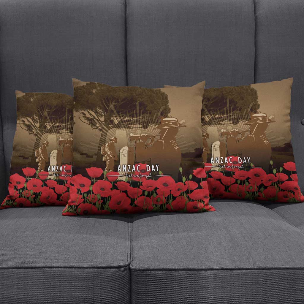 Australia - New Zealand ANZAC Lone Pine Pillow Cover The Last Post LT7 - Polynesian Pride