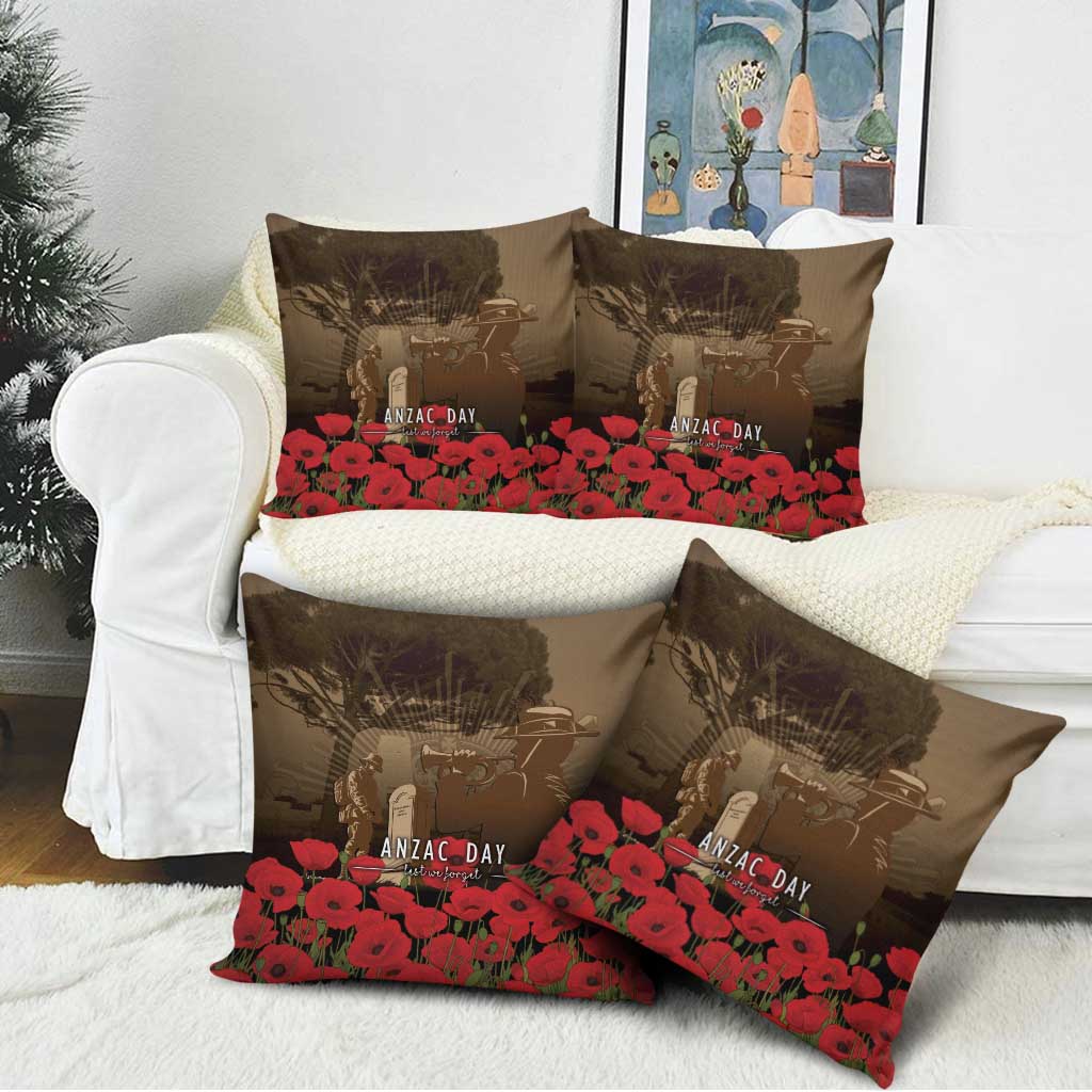 Australia - New Zealand ANZAC Lone Pine Pillow Cover The Last Post LT7 - Polynesian Pride
