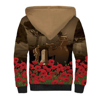 Australia - New Zealand ANZAC Lone Pine Sherpa Hoodie The Last Post LT7 - Polynesian Pride