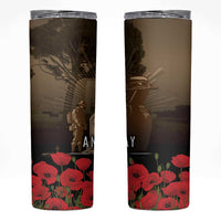 Australia - New Zealand ANZAC Lone Pine Skinny Tumbler The Last Post LT7 Old Gold - Polynesian Pride