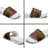 Australia - New Zealand ANZAC Lone Pine Slide Sandals The Last Post LT7 - Polynesian Pride