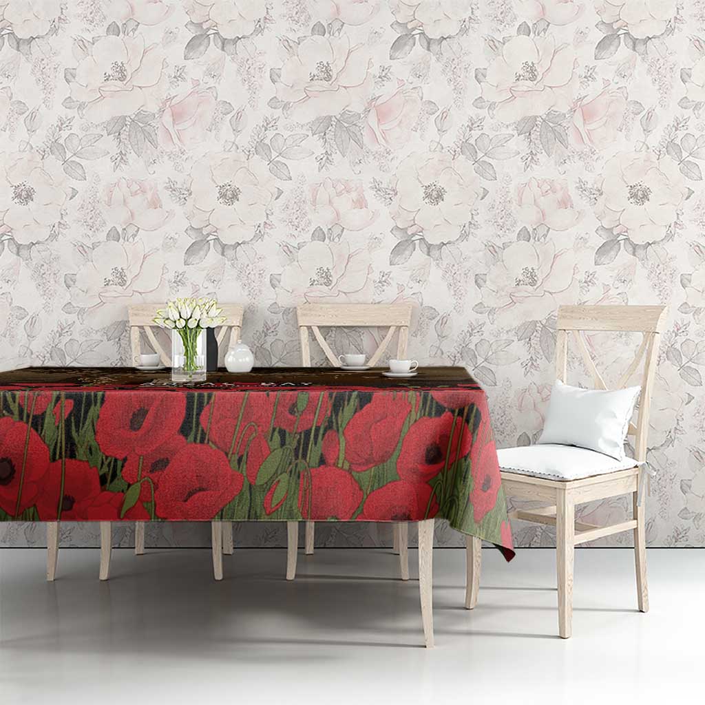 Australia - New Zealand ANZAC Lone Pine Tablecloth The Last Post