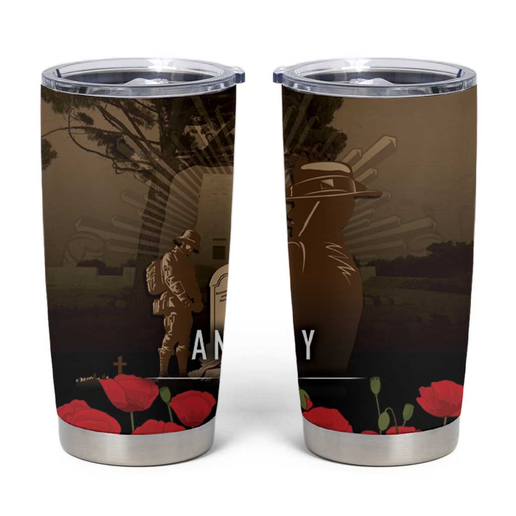 Australia - New Zealand ANZAC Lone Pine Tumbler Cup The Last Post LT7 Old Gold - Polynesian Pride