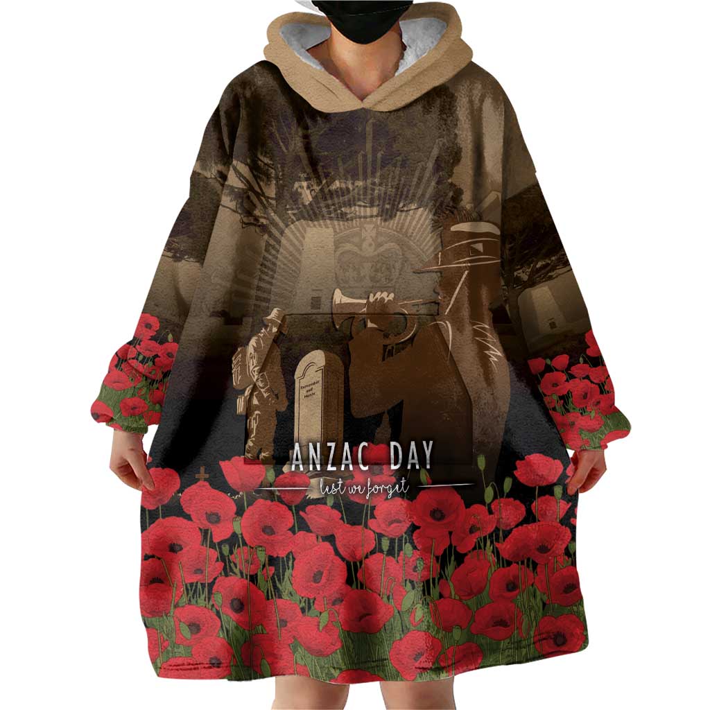 Australia - New Zealand ANZAC Lone Pine Wearable Blanket Hoodie The Last Post LT7 - Polynesian Pride
