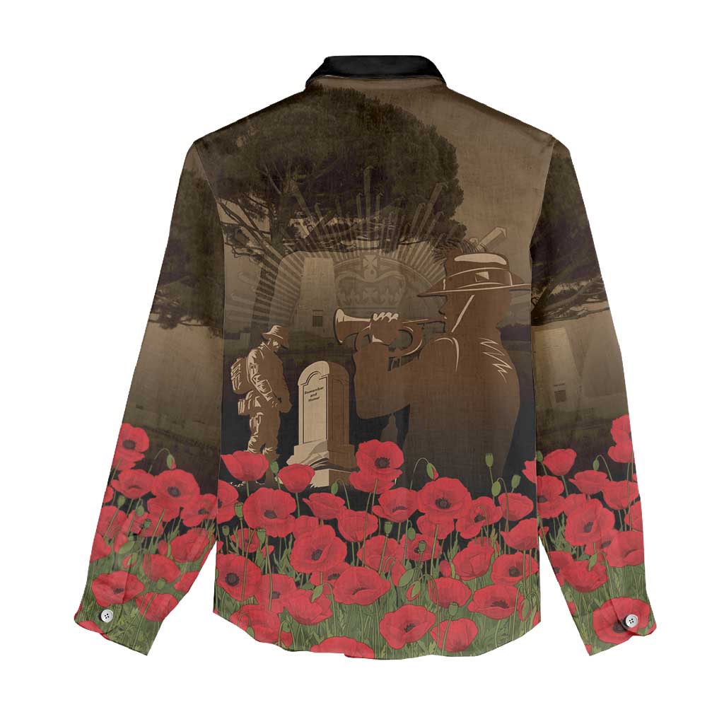 Australia - New Zealand ANZAC Lone Pine Women Casual Shirt The Last Post LT7 - Polynesian Pride