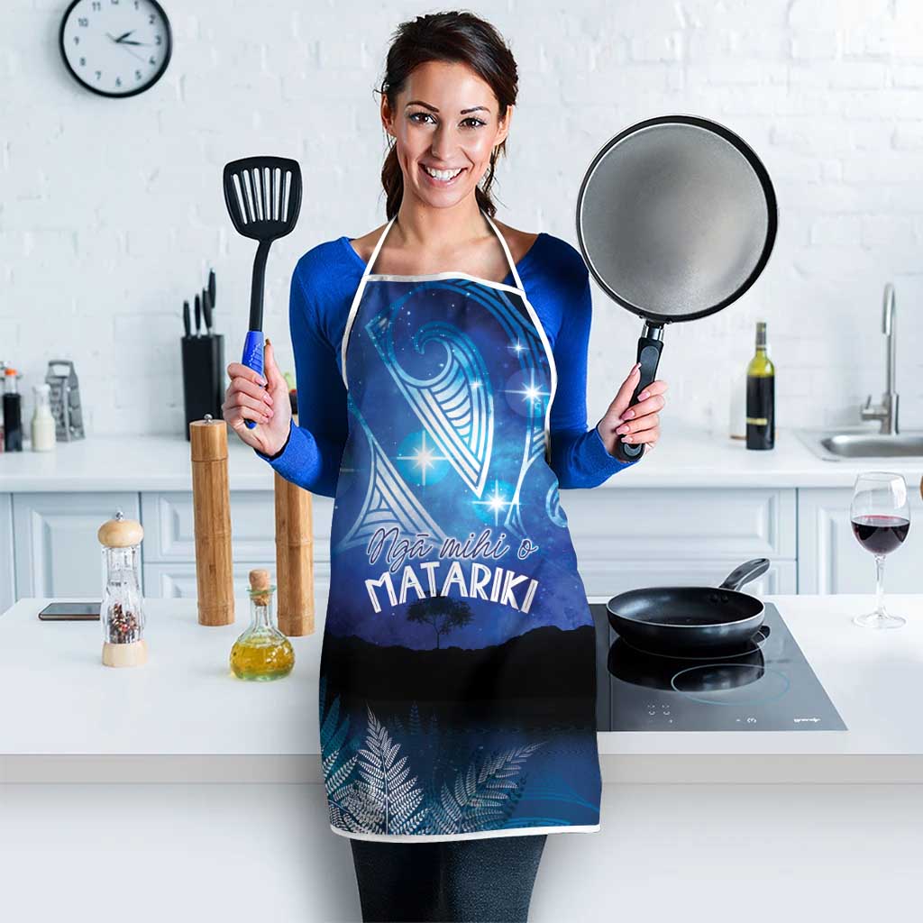 NZ Maori Matariki Scenery Apron Galaxy Sky