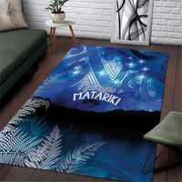 NZ Maori Matariki Scenery Area Rug Galaxy Sky