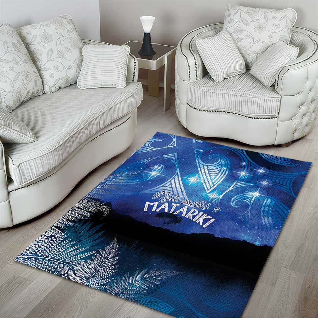 NZ Maori Matariki Scenery Area Rug Galaxy Sky
