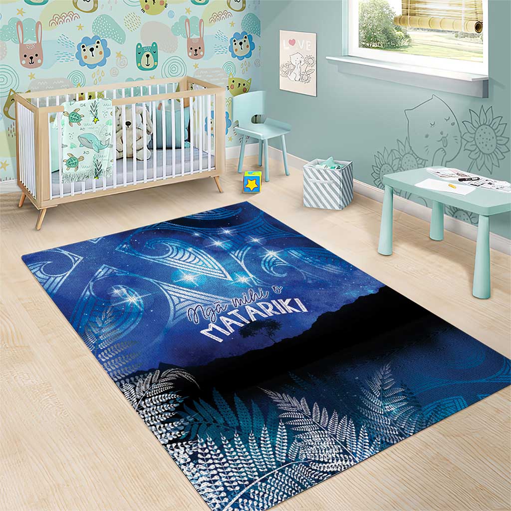 NZ Maori Matariki Scenery Area Rug Galaxy Sky