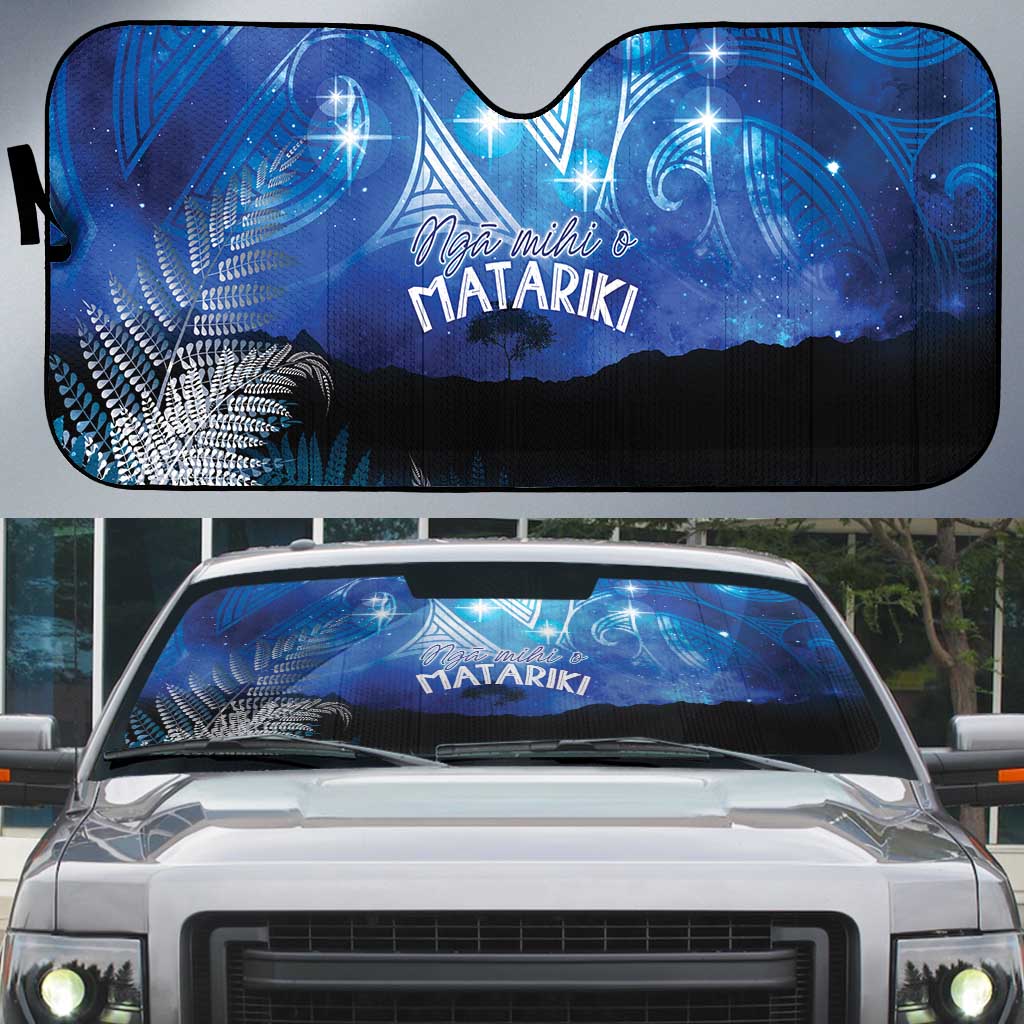 NZ Maori Matariki Scenery Auto Sun Shade Galaxy Sky