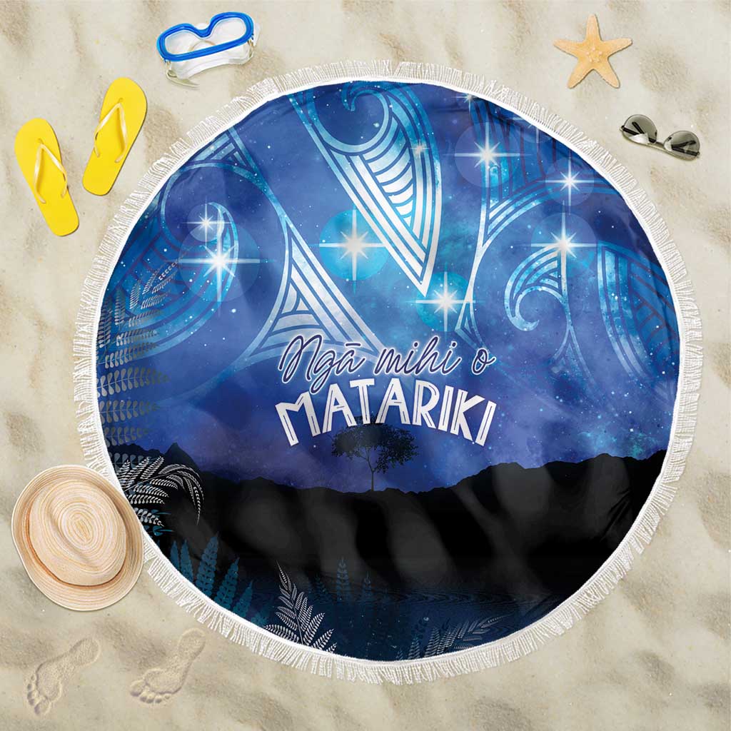 NZ Maori Matariki Scenery Beach Blanket Galaxy Sky