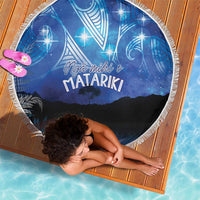 NZ Maori Matariki Scenery Beach Blanket Galaxy Sky