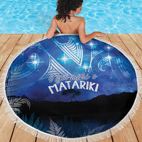 NZ Maori Matariki Scenery Beach Blanket Galaxy Sky