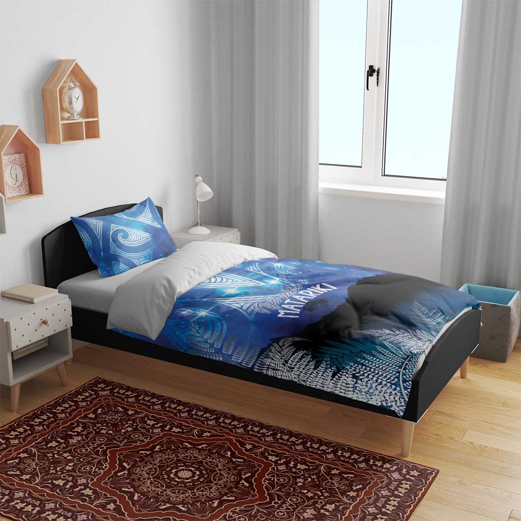 NZ Maori Matariki Scenery Bedding Set Galaxy Sky