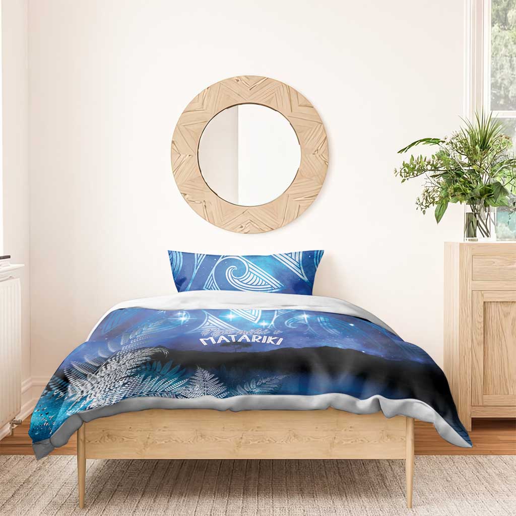 NZ Maori Matariki Scenery Bedding Set Galaxy Sky