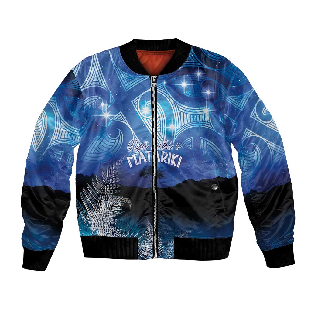 NZ Maori Matariki Scenery Bomber Jacket Galaxy Sky