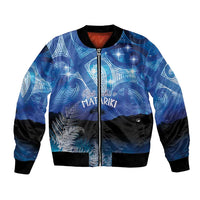 NZ Maori Matariki Scenery Bomber Jacket Galaxy Sky