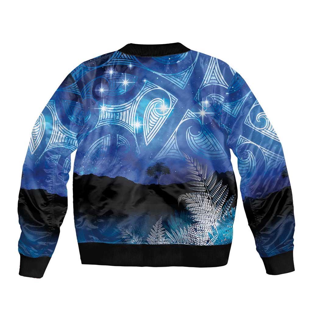 NZ Maori Matariki Scenery Bomber Jacket Galaxy Sky