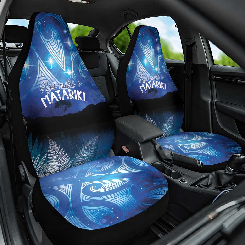 NZ Maori Matariki Scenery Car Seat Cover Galaxy Sky LT7 One Size Galaxy - Polynesian Pride