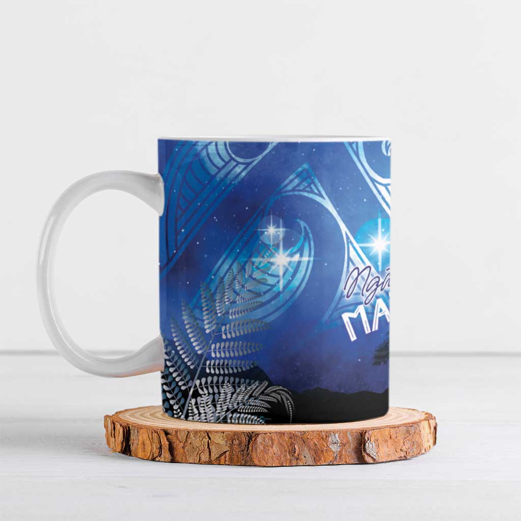 NZ Maori Matariki Scenery Ceramic Mug Galaxy Sky