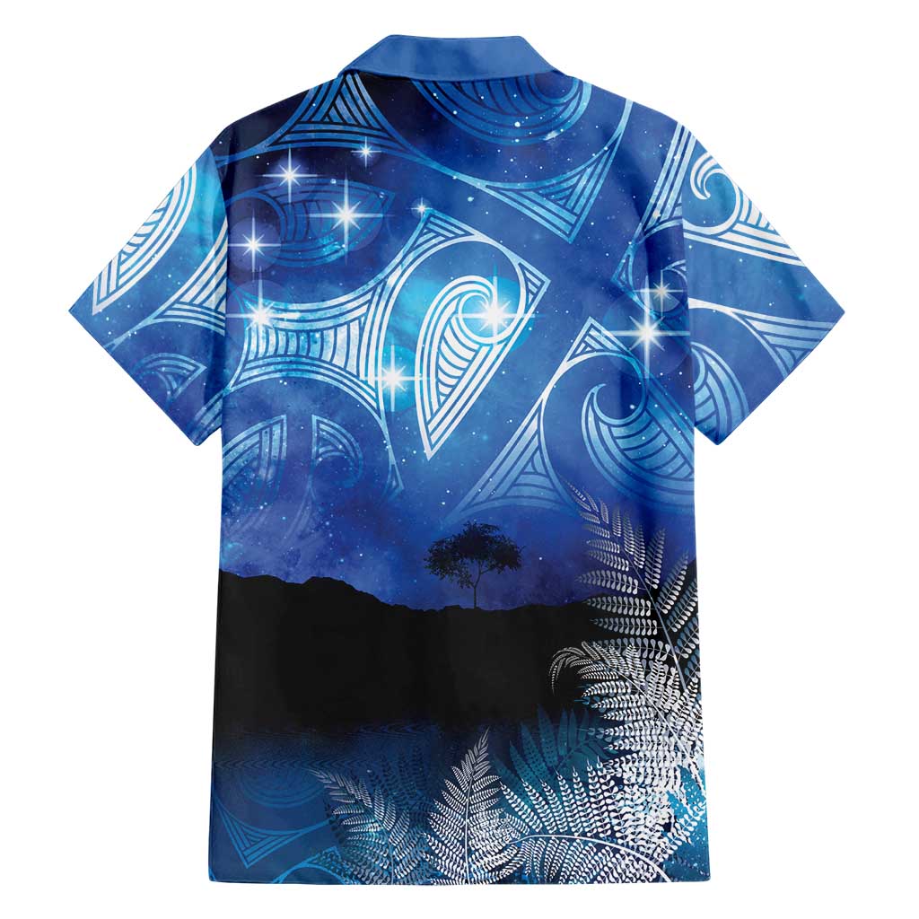 NZ Maori Matariki Scenery Family Matching Off Shoulder Maxi Dress and Hawaiian Shirt Galaxy Sky LT7 - Polynesian Pride