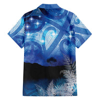 NZ Maori Matariki Scenery Family Matching Off Shoulder Short Dress and Hawaiian Shirt Galaxy Sky LT7 - Polynesian Pride