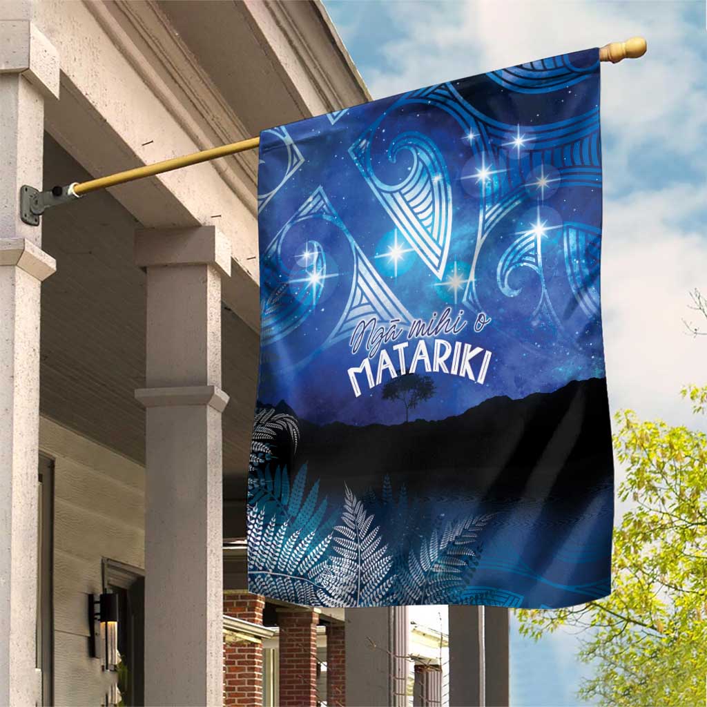 NZ Maori Matariki Scenery Garden Flag Galaxy Sky LT7 House Flag Galaxy - Polynesian Pride