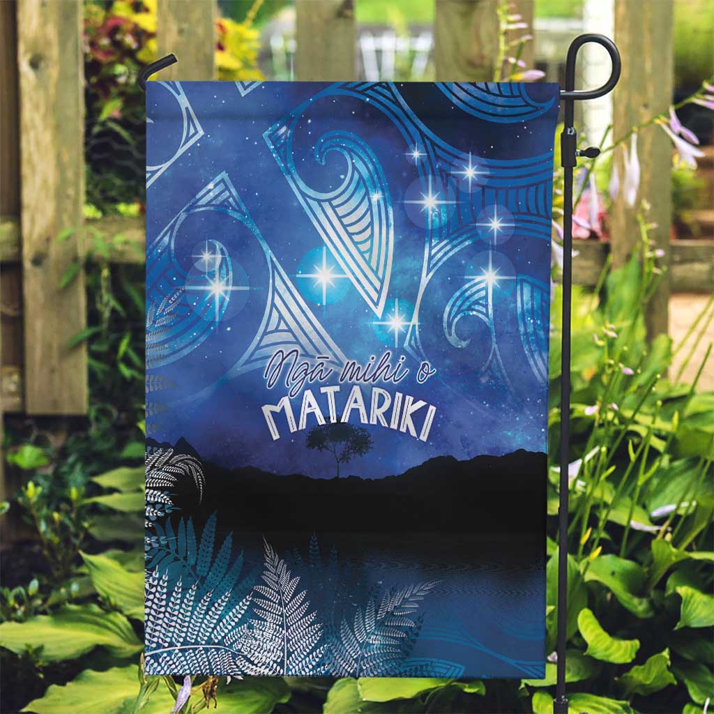 NZ Maori Matariki Scenery Garden Flag Galaxy Sky LT7 Garden Flag Galaxy - Polynesian Pride