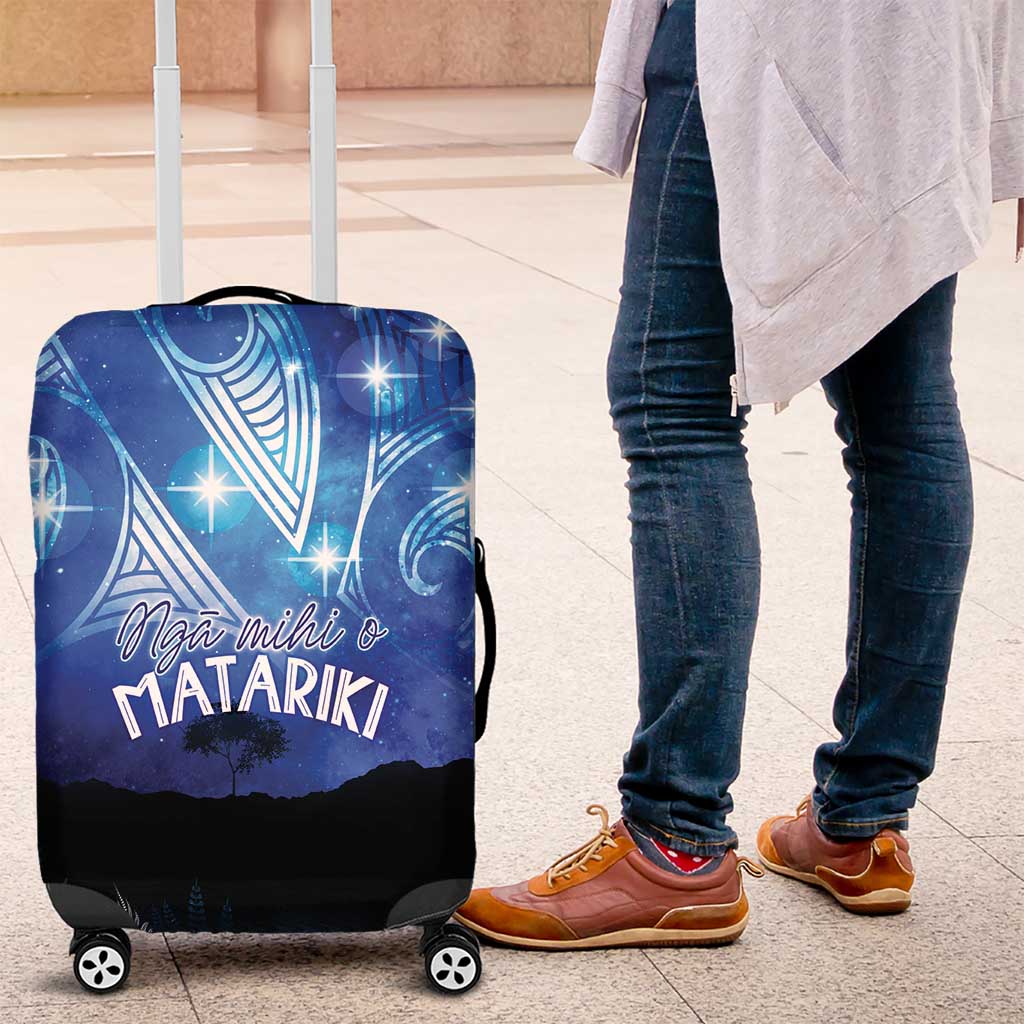 NZ Maori Matariki Scenery Luggage Cover Galaxy Sky LT7 Galaxy - Polynesian Pride